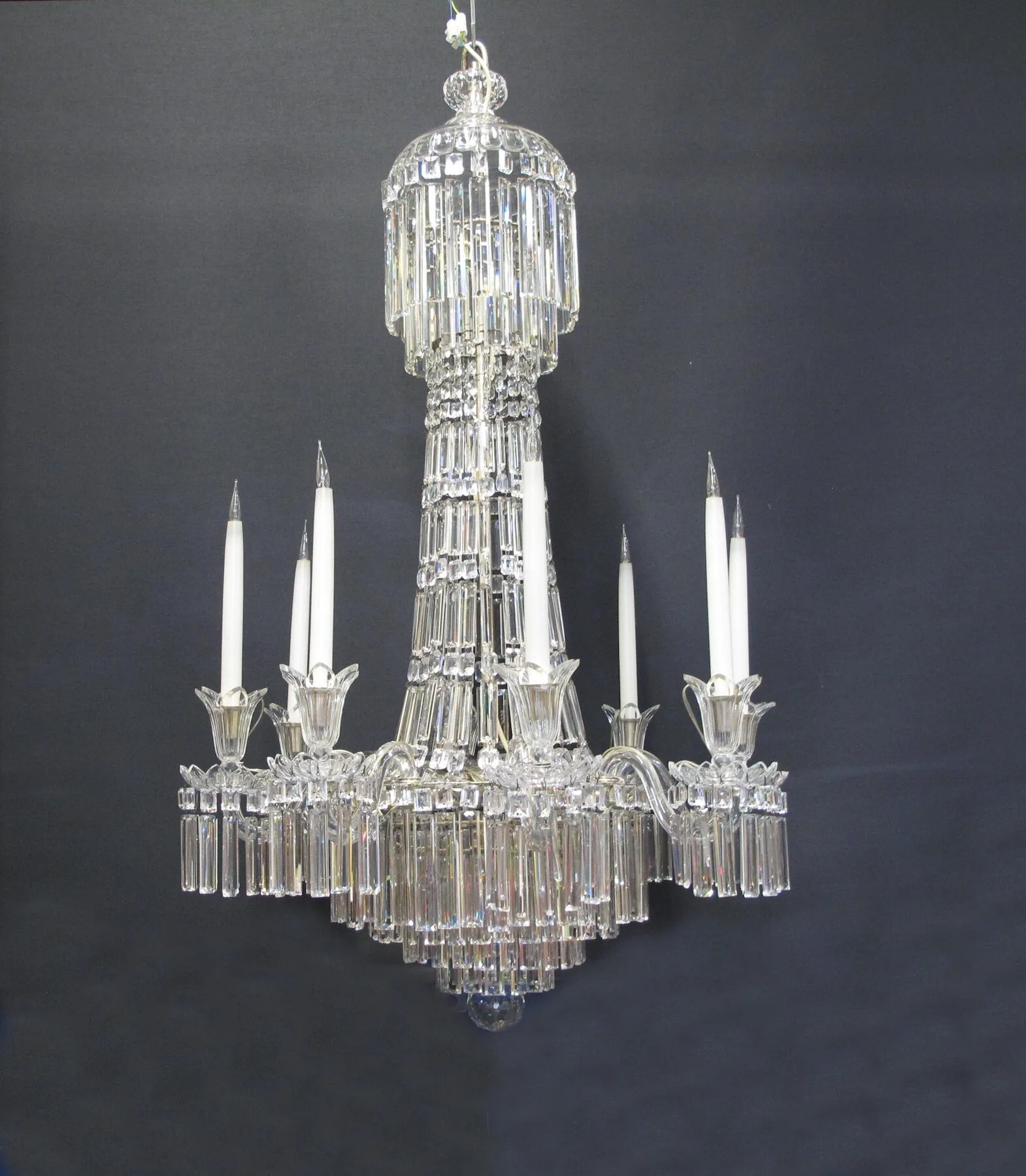 8-Arm Rule Drop Chandelier, c. 1830